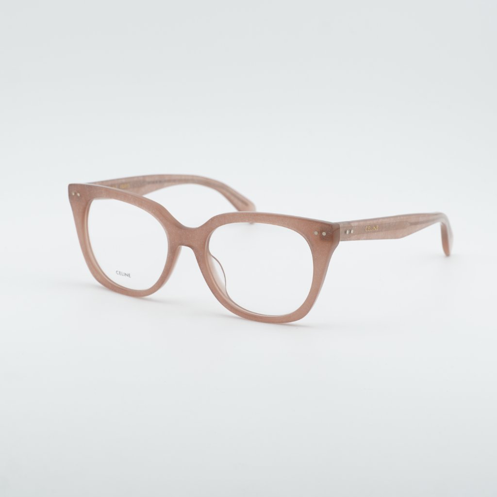 Celine Cl50116i 074 Eyeglasses Pink With Glitter 52mm Square Frame